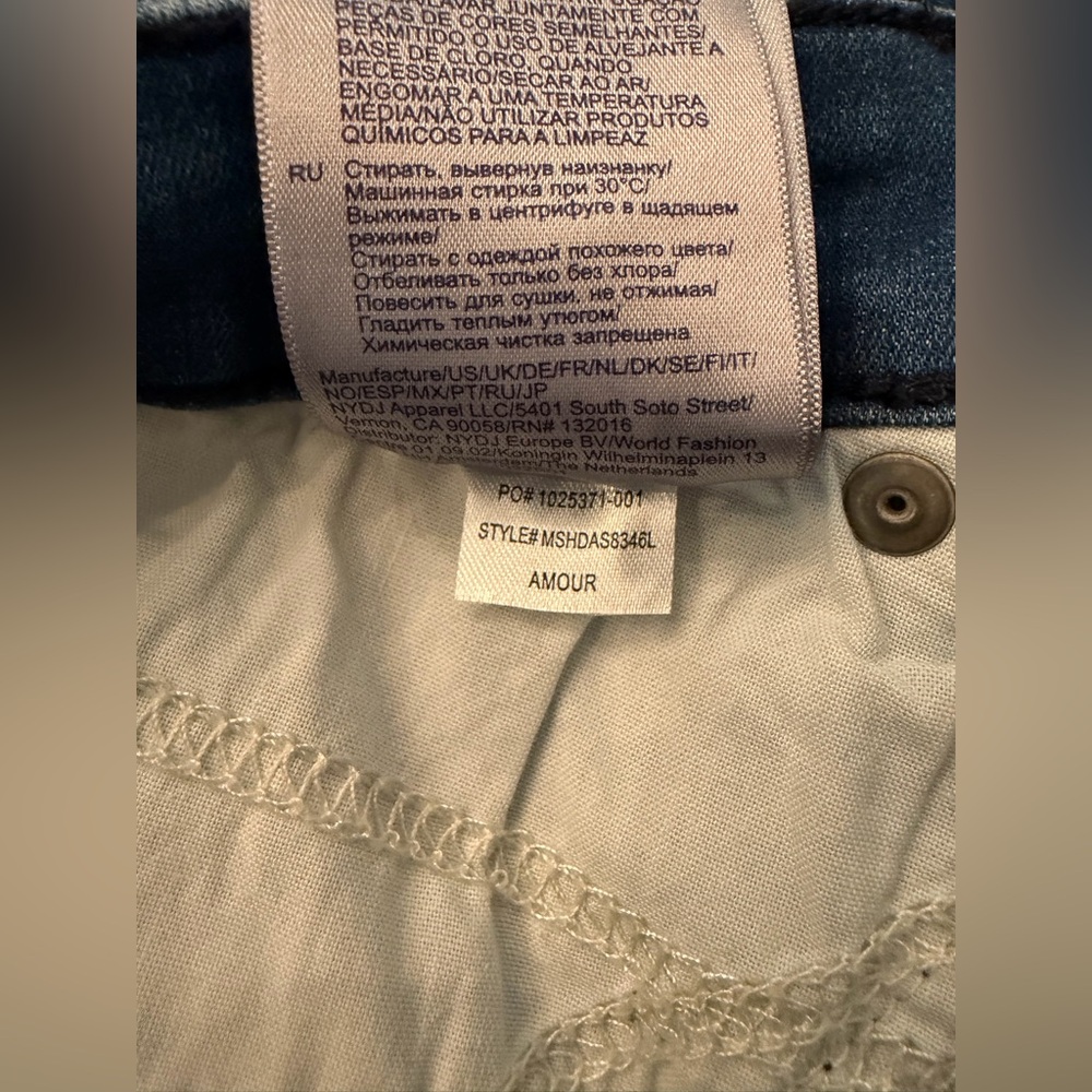 NYDJ Women's Ami Skinny Long Jeans in Amour Medium Blue Wash, Size 8 Long - Picture 12 of 16